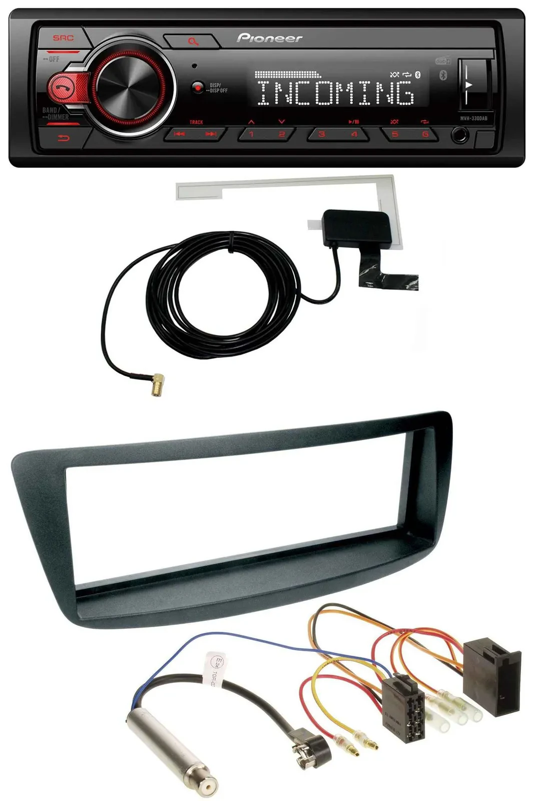 Pioneer USB MP3 DAB Bluetooth Autoradio für Peugeot 107 Citroen C1 Phantomeinspe