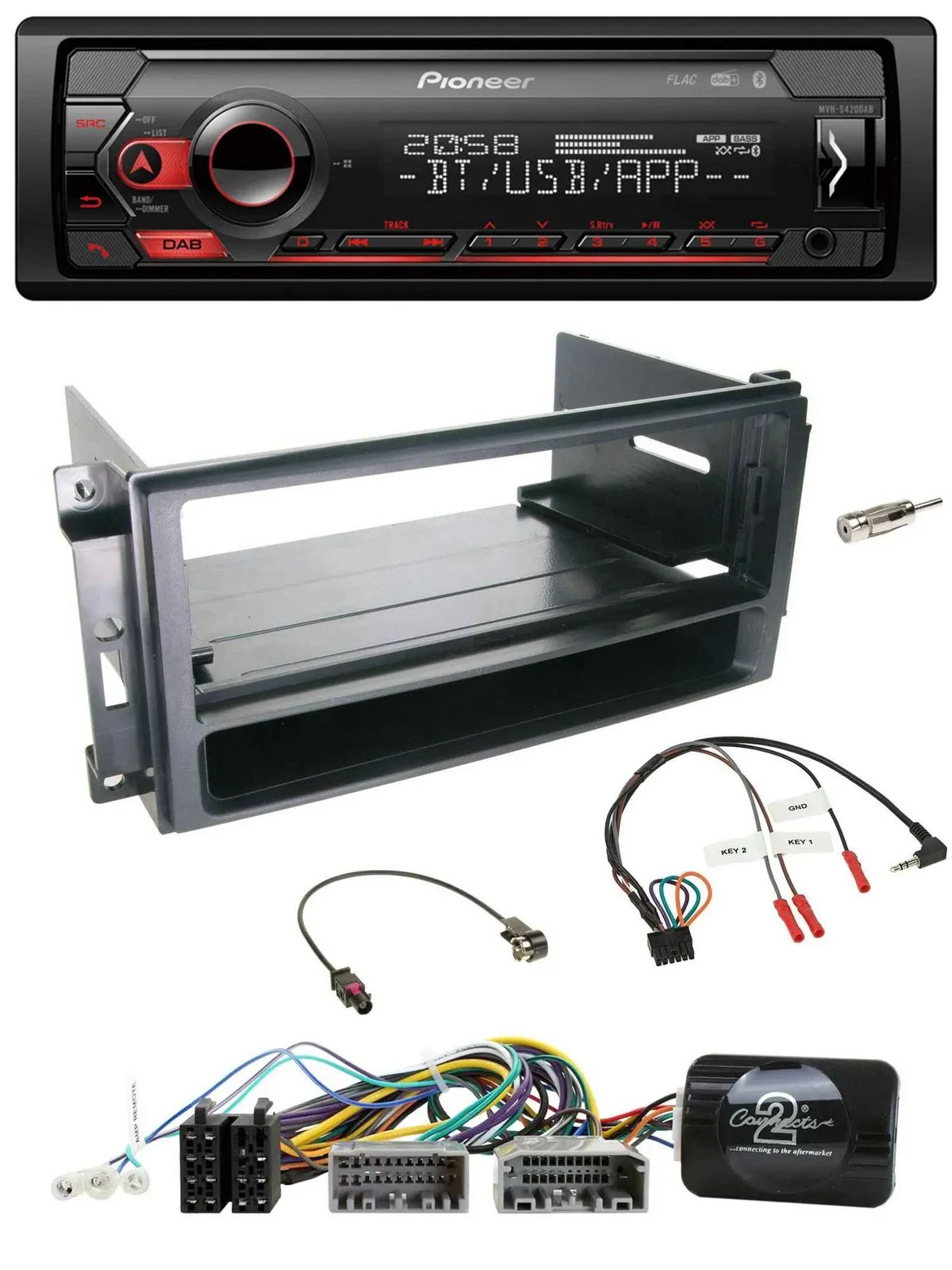 Автомагнитола для Chrysler, Dodge, Jeep Pioneer USB, DAB, Bluetooth