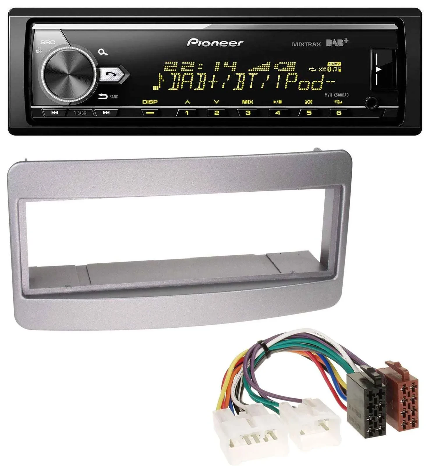 Pioneer Bluetooth USB DAB MP3 Autoradio für Toyota Celica MR2 dunkelsilber