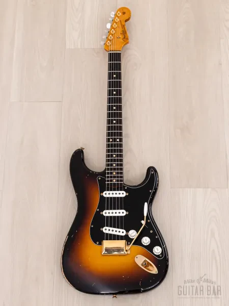 Электрогитара Fender Custom Shop Masterbuilt John Cruz 1963 Stratocaster SSS Relic Sunburst w/case USA 2018