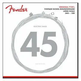 Струны для бас-гитары Fender 7150 Pure Nickel Long Scale 45-100