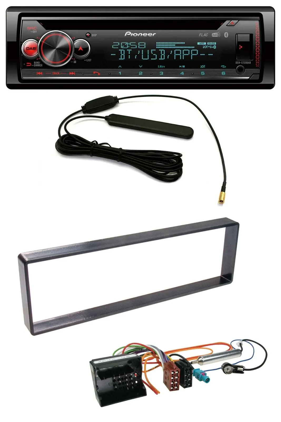 Pioneer USB DAB MP3 Bluetooth CD Autoradio für Citroen C4