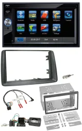 Blaupunkt Lenkrad USB Bluetooth TMC 2DIN Navigation für Fiat Panda 2007-2012 gra