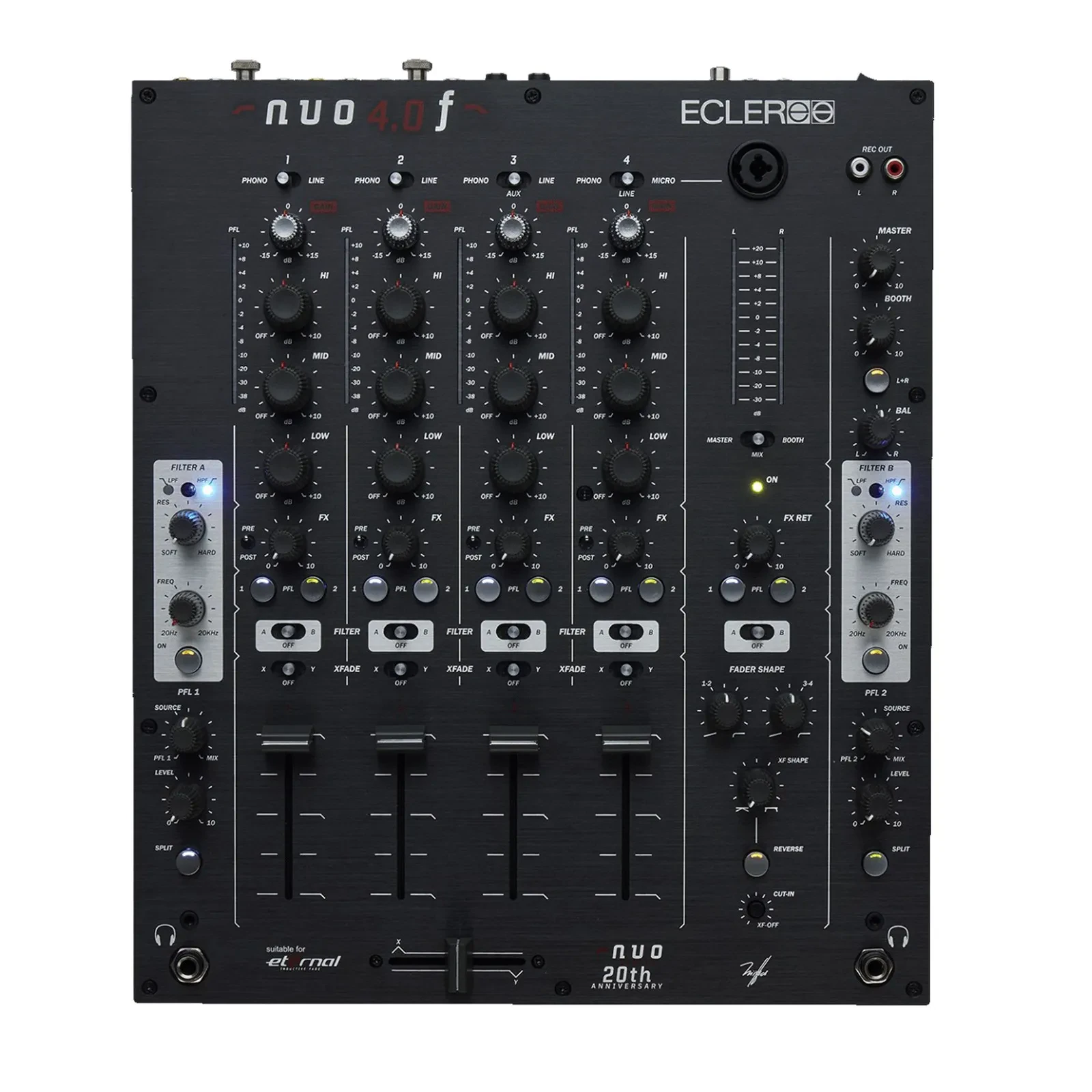 Ecler NUO4.0F (black) - DJ Mixer