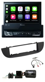 Pioneer DVD Bluetooth DAB USB Lenkrad Autoradio für Fiat 500 ab 2007 schwarz