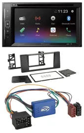 Pioneer Bluetooth MP3 USB 2DIN DAB DVD Autoradio für BMW X5 E53 5er E39 Rundpin