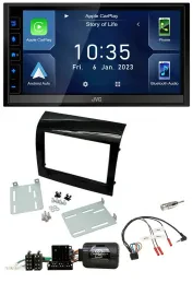 JVC DAB Bluetooth Lenkrad USB 2DIN Autoradio für Fiat Ducato 2012-2015 Piano-sch