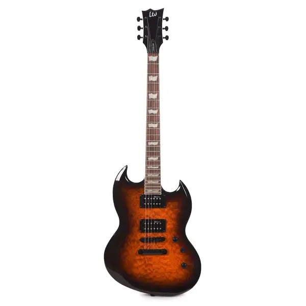 Электрогитара LTD Viper-256 Dark Brown Sunburst