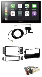 Автомагнитола для Nissan 350Z Roadster 2002–2005 Pioneer USB, MP3, 2-DIN, Bluetooth, DAB