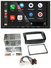 JBL USB 2DIN MP3 Bluetooth AUX Autoradio für Toyota RAV 4 (2006-2013)