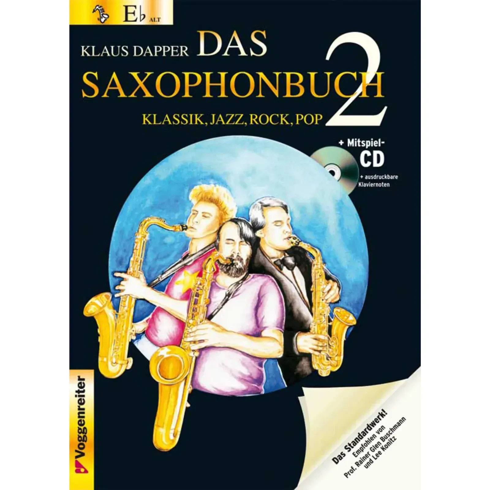 Учебное пособие Voggenreiter Das Saxophonbuch 2 Version Eb Klaus Dapper (+CD)