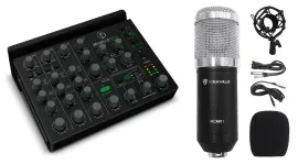 Микшер для стриминга Mackie MobileMix USB, аккумуляторный, для телефона/планшета (набор) с микрофоном RCM01