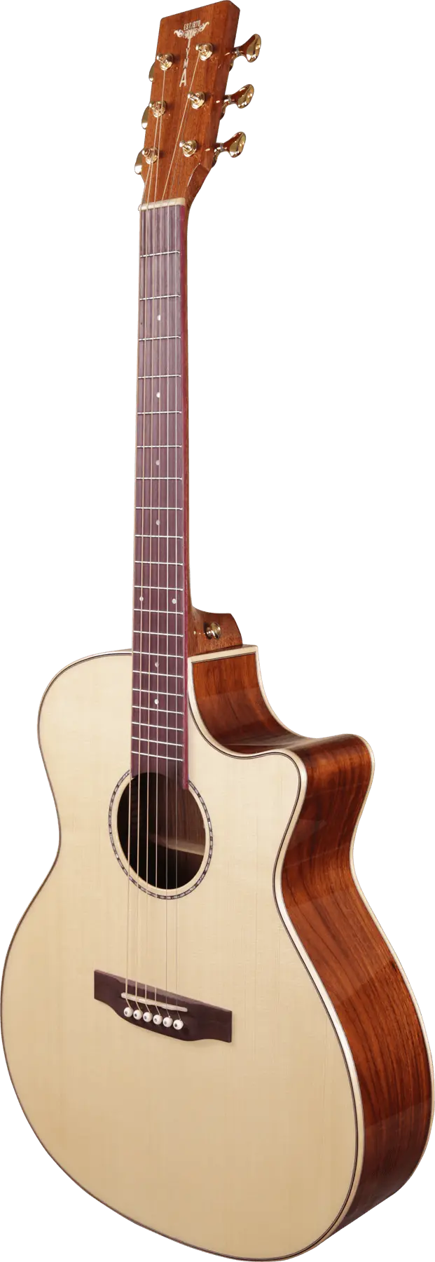 Электроакустическая гитара Tyma G-25E Grand Auditorium Cutaway Natural с чехлом