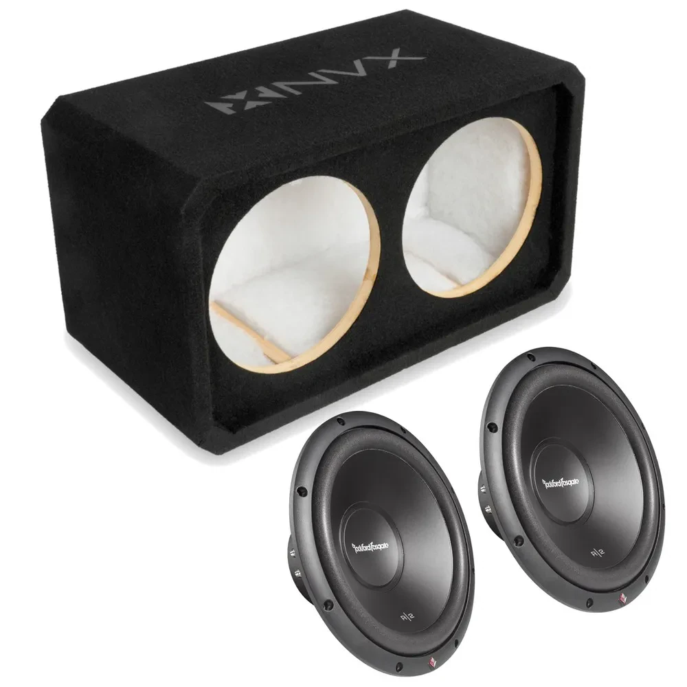 Автомобильный сабвуфер NVX NE102S_R2SD210 10" shallow, в закрытом корпусе 3/4" MDF (Dual 10")