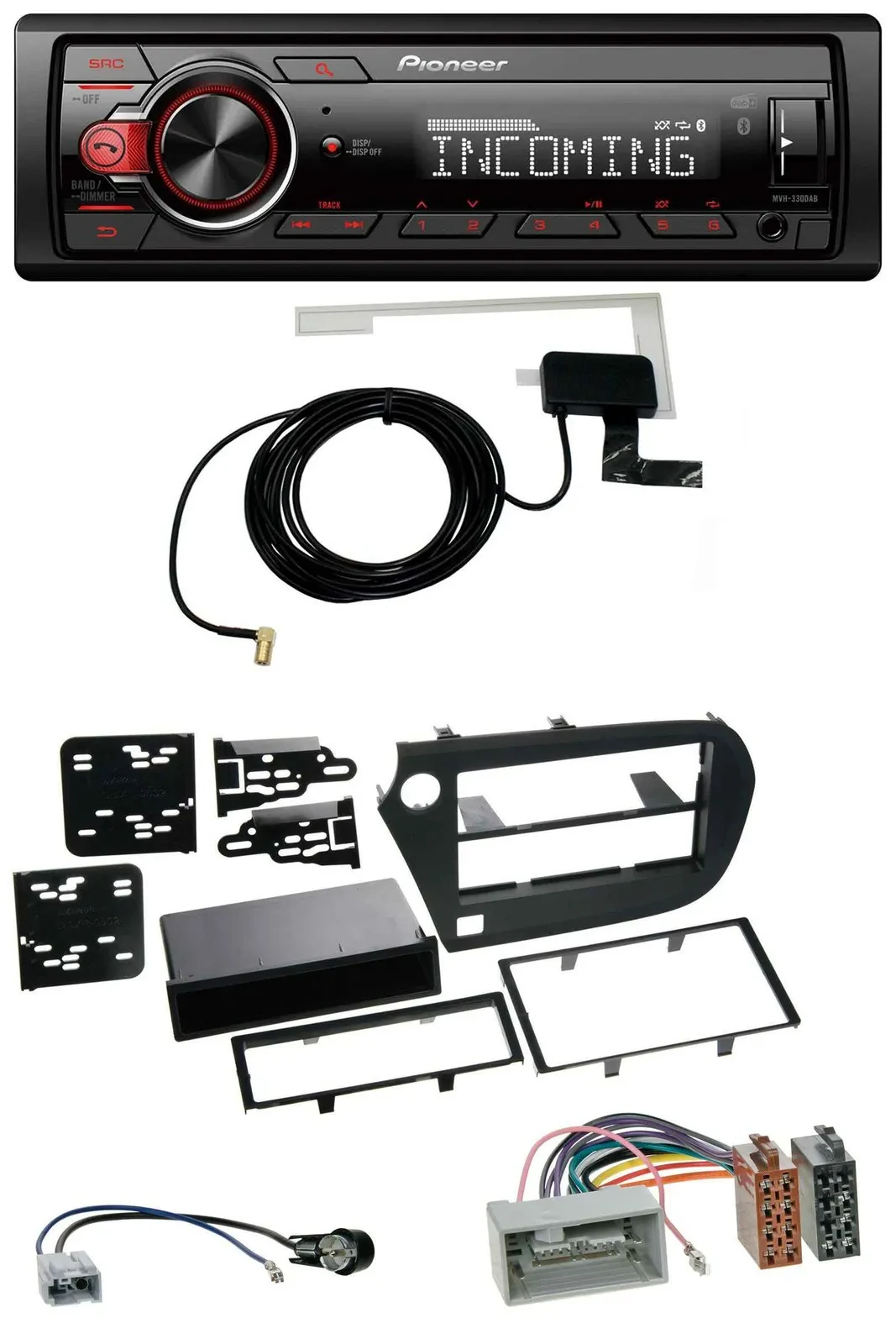 Автомагнитола Pioneer USB MP3 DAB Bluetooth для Honda Insight (ZE2, 2009–2013)