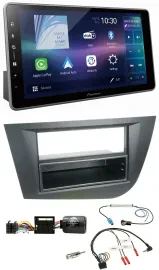 Автомагнитола Pioneer Bluetooth USB DAB для Seat Leon (2005–2010) черная