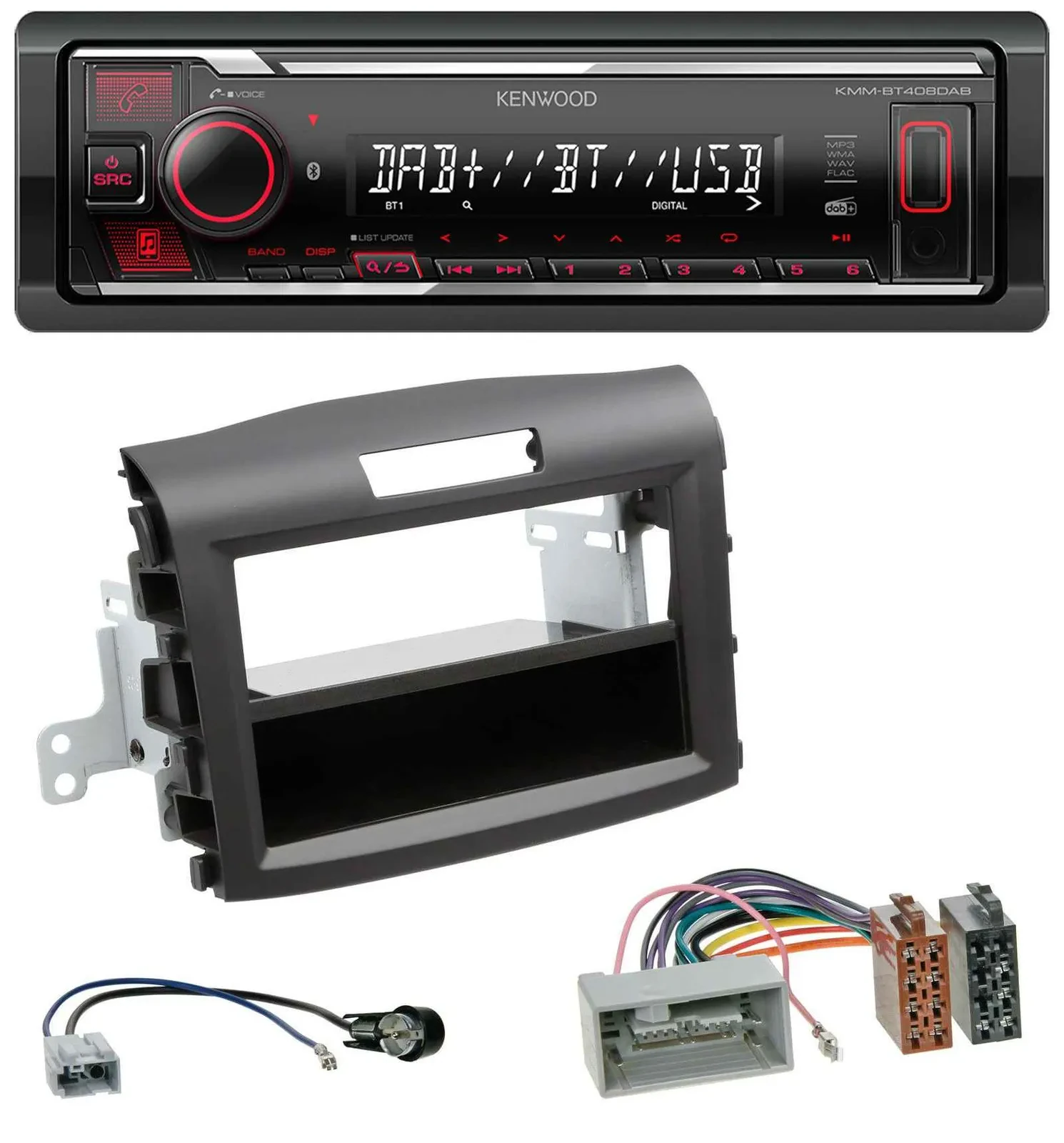 Kenwood MP3 Bluetooth USB DAB Autoradio für Honda CR-V (ab 2013)
