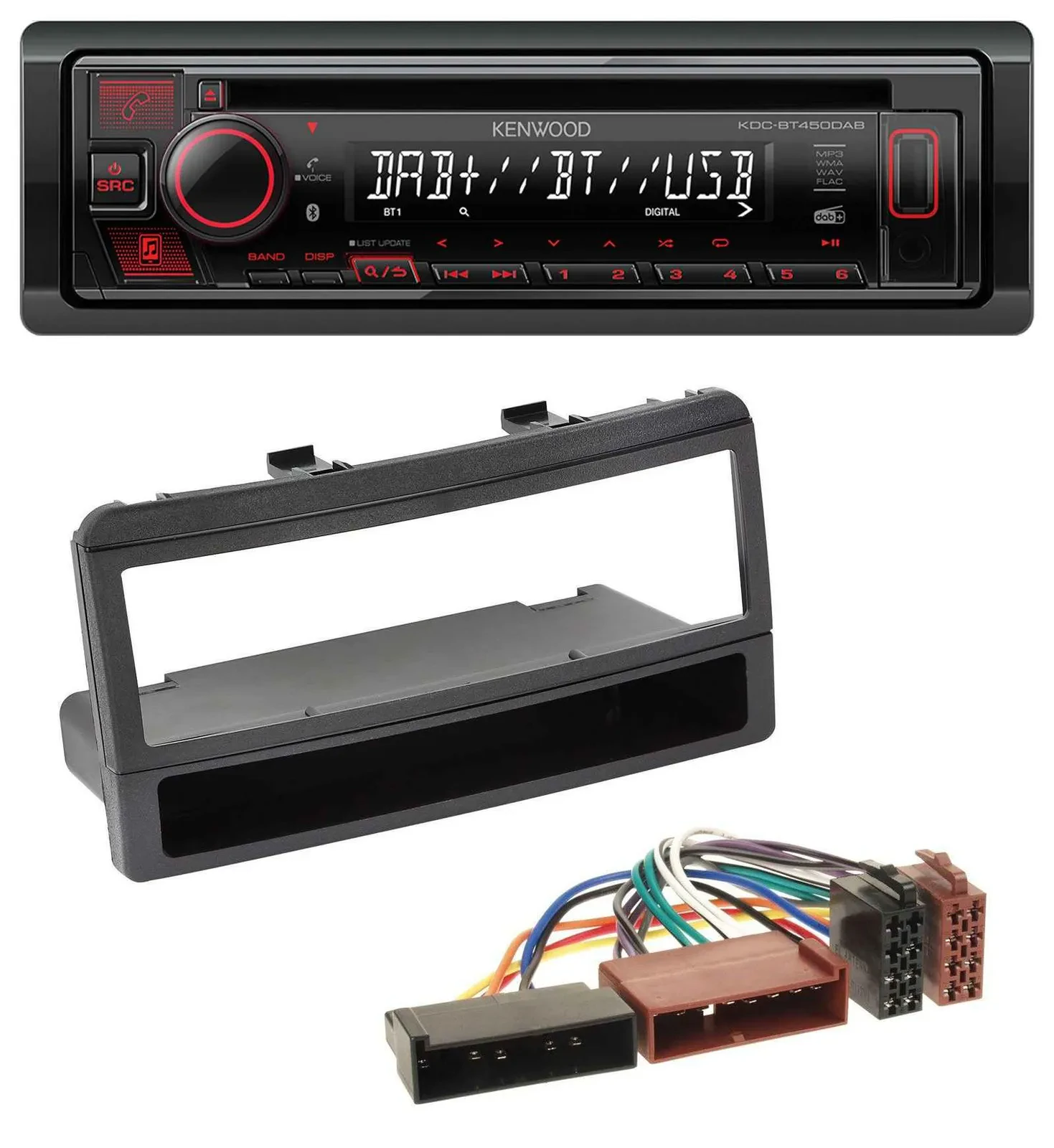 Kenwood MP3 CD USB Bluetooth DAB Autoradio für Ford Mondeo 96-02 Puma Transit Ab