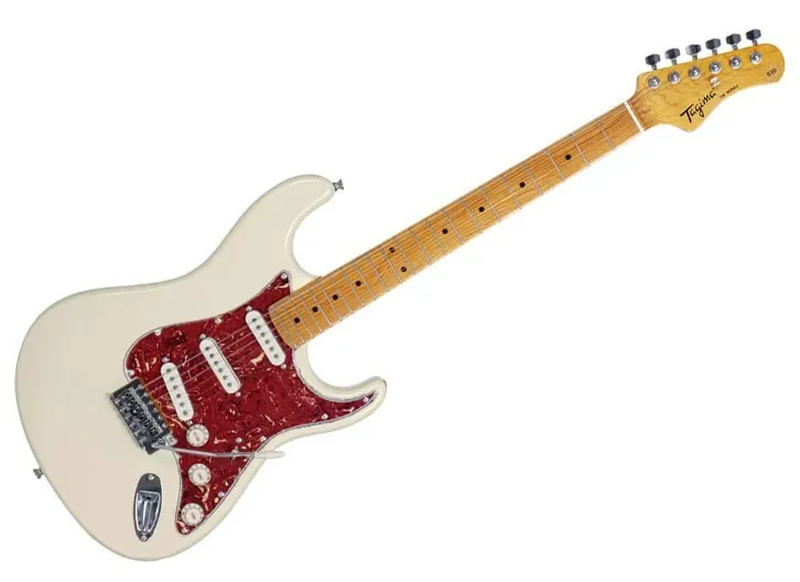 Tagima Model TG530-OWH Double Cutaway Electric Guitar in Olympic White Finish