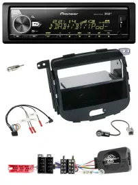 Pioneer Bluetooth USB DAB Lenkrad Autoradio für Hyundai i10 09-13 schwarz Rubber