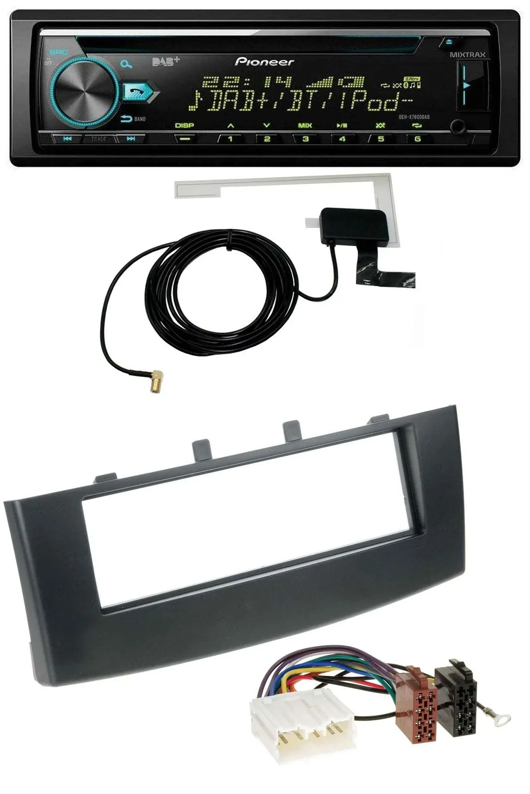 Автомагнитола для Mitsubishi Colt (с 2009) Pioneer CD/USB/AUX, DAB, MP3