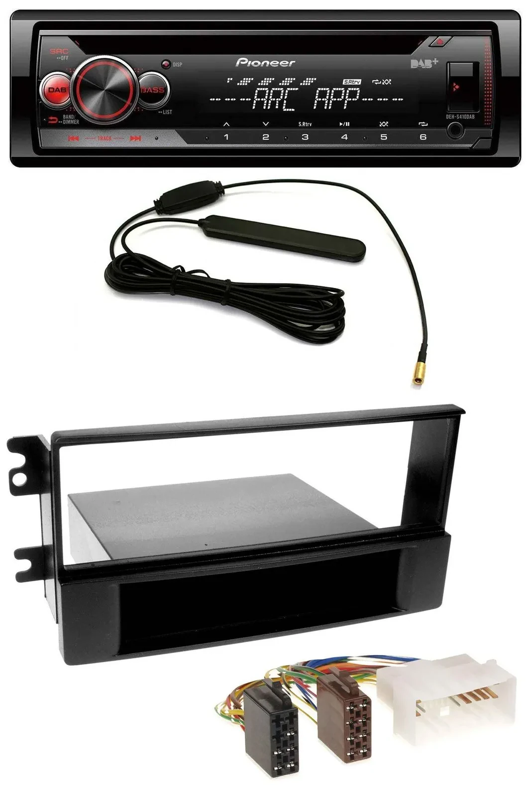 Pioneer CD USB AUX DAB MP3 Autoradio für Kia Sportage (ab 2005)