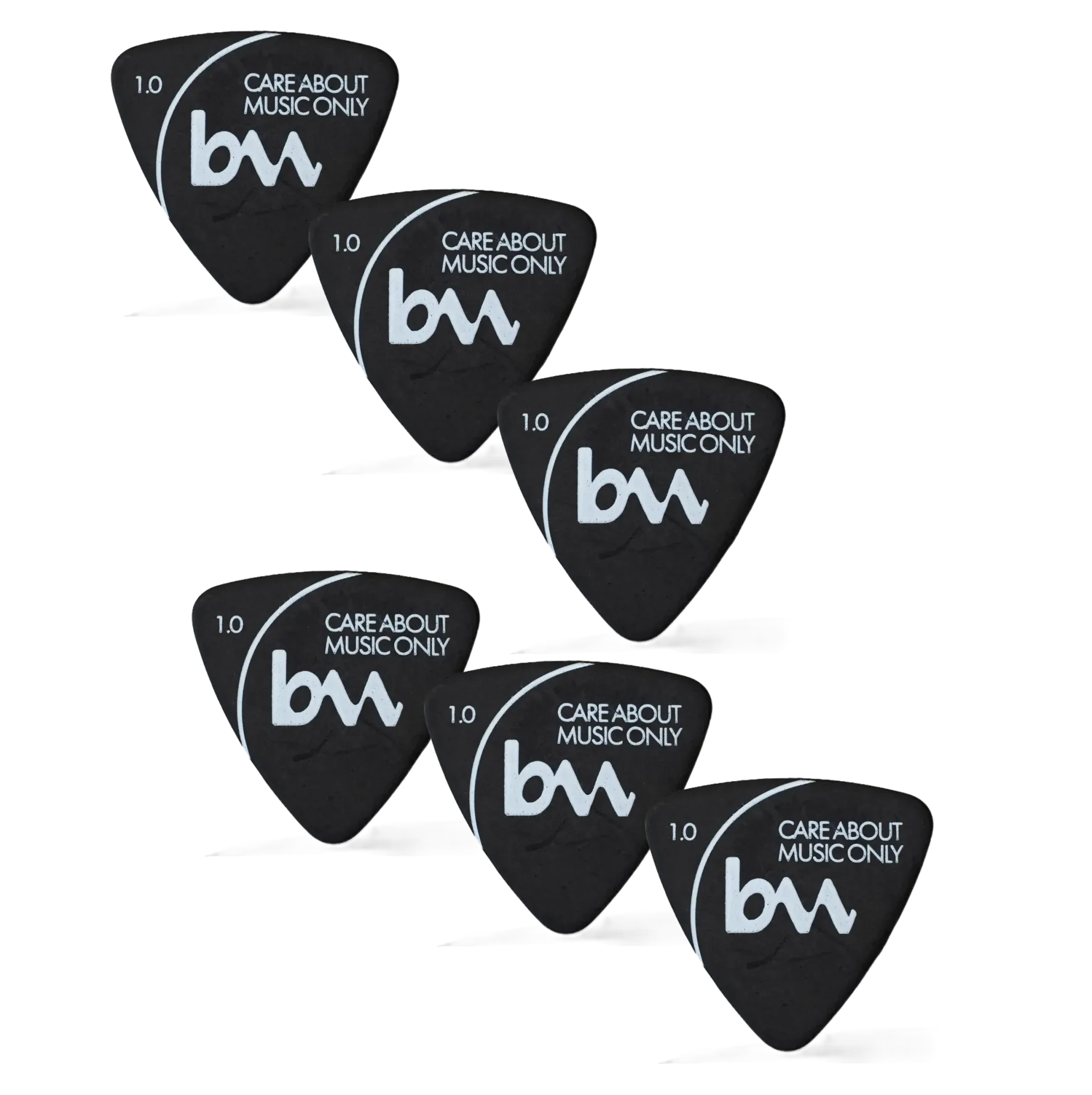 Медиаторы bagandmusic AKSS37 Delrin Black 1.0 (6 штук)