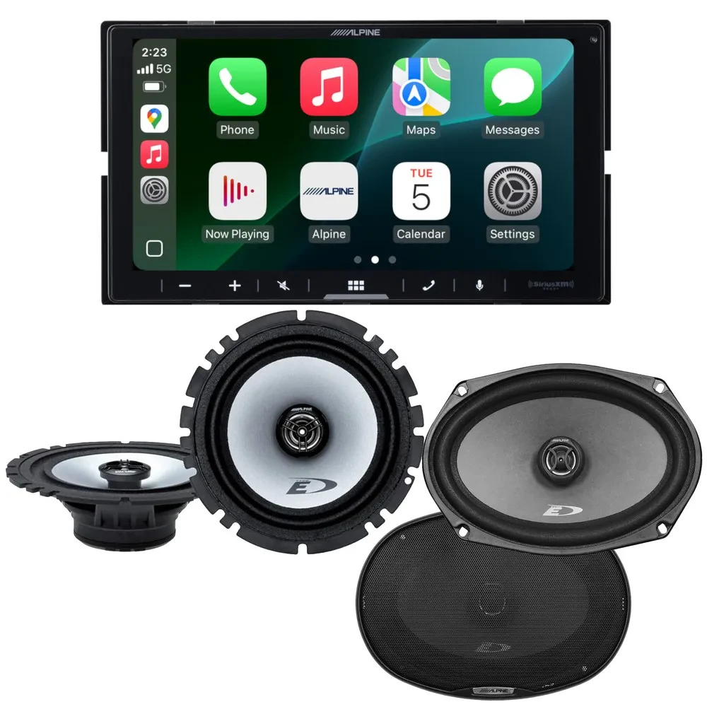 Alpine ILX-W770 7" Multimedia Receiver + 6.5" w/ 6x9” Coaxial Speakers