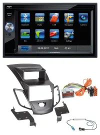 Автомагнитола Blaupunkt 2DIN, Bluetooth, USB, AUX, SD, для Ford Fiesta (2008–2010), с дисплеем