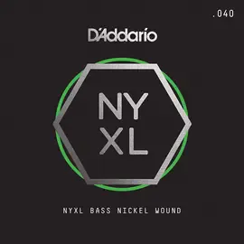 Струна одиночная D'Addario NYXLB040 NYXL Nickel Wound Bass Single 040
