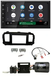 Kenwood DAB Bluetooth USB Lenkrad 2DIN Autoradio für Toyota Proace Citroen Jumpy