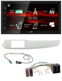 Автомагнитола JVC 2-DIN USB Bluetooth MP3 DAB, белый, для Alfa Romeo Giulietta 2010–2013