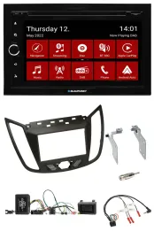 Blaupunkt Lenkrad DVD Bluetooth DAB 2DIN USB Autoradio für Ford C-Max ab 11 brau