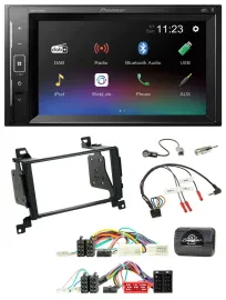 Pioneer DAB Lenkrad 2DIN Bluetooth USB Autoradio für Hyundai Santa Fe 2010-2012