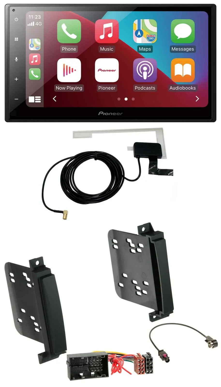 Pioneer USB Bluetooth DAB MP3 2DIN Autoradio für Jeep Grand Cherokee Dodge Duran