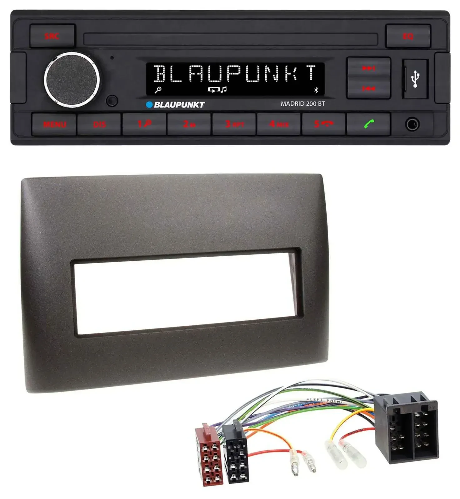 Blaupunkt USB AUX Bluetooth MP3 Autoradio für Fiat Stilo (192, 2001-2008)
