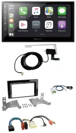 Pioneer USB MP3 2DIN Bluetooth DAB Autoradio für Toyota Aygo AB7 ab 2022 klavier