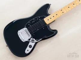 1978 Fender Mustang Vintage Guitar Black 100% Original w/ Case