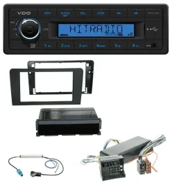 VDO AUX 1DIN MP3 USB Autoradio für Audi A3 06-12 8P Symphony Bose Aktivsystem Qu
