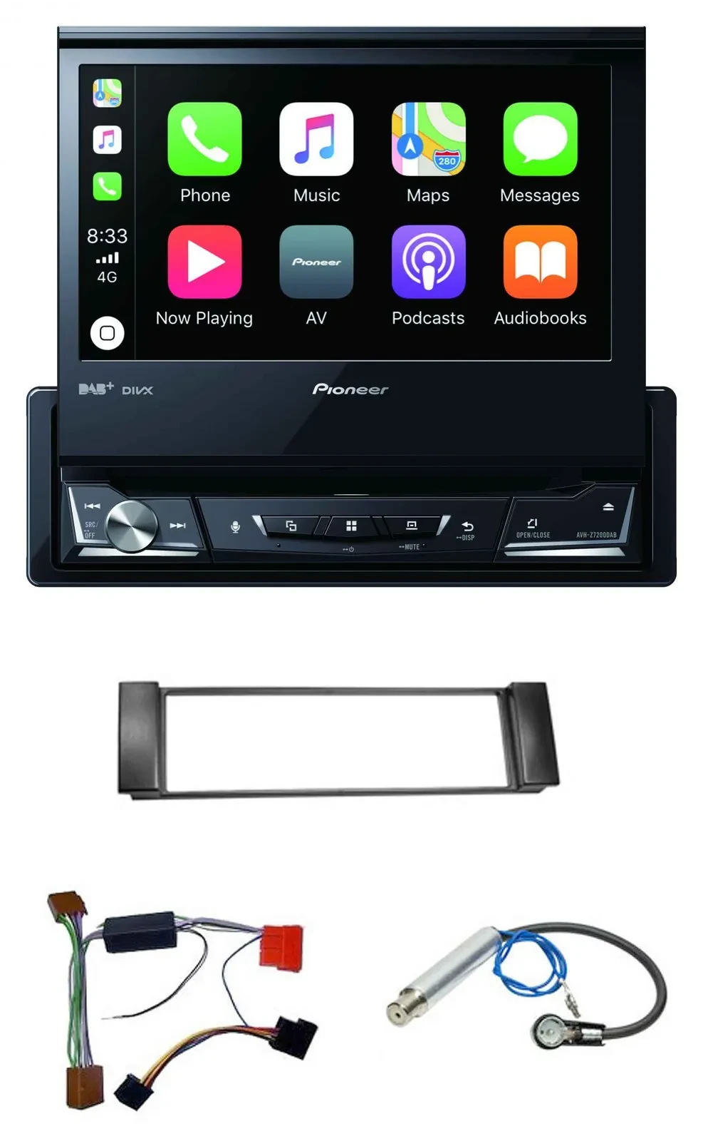 Pioneer DVD Bluetooth DAB USB MP3 Autoradio für Audi A3 8L 00-03 A6 C5 00-04 Akt