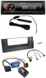 Pioneer MP3 DAB 1DIN Lenkrad USB Autoradio für BMW 5er E39 1996-2004 Aktivsystem