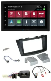 Blaupunkt 2DIN Lenkrad USB Bluetooth DAB Autoradio für Suzuki Swift ab 2011