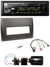 Автомагнитола Pioneer Bluetooth, USB, DAB, поддержка кнопок на руле, для Fiat Stilo (2001–2007), черная