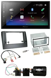 Pioneer USB Bluetooth DAB 2DIN Lenkrad Autoradio für Fiat Stilo 2005-2007