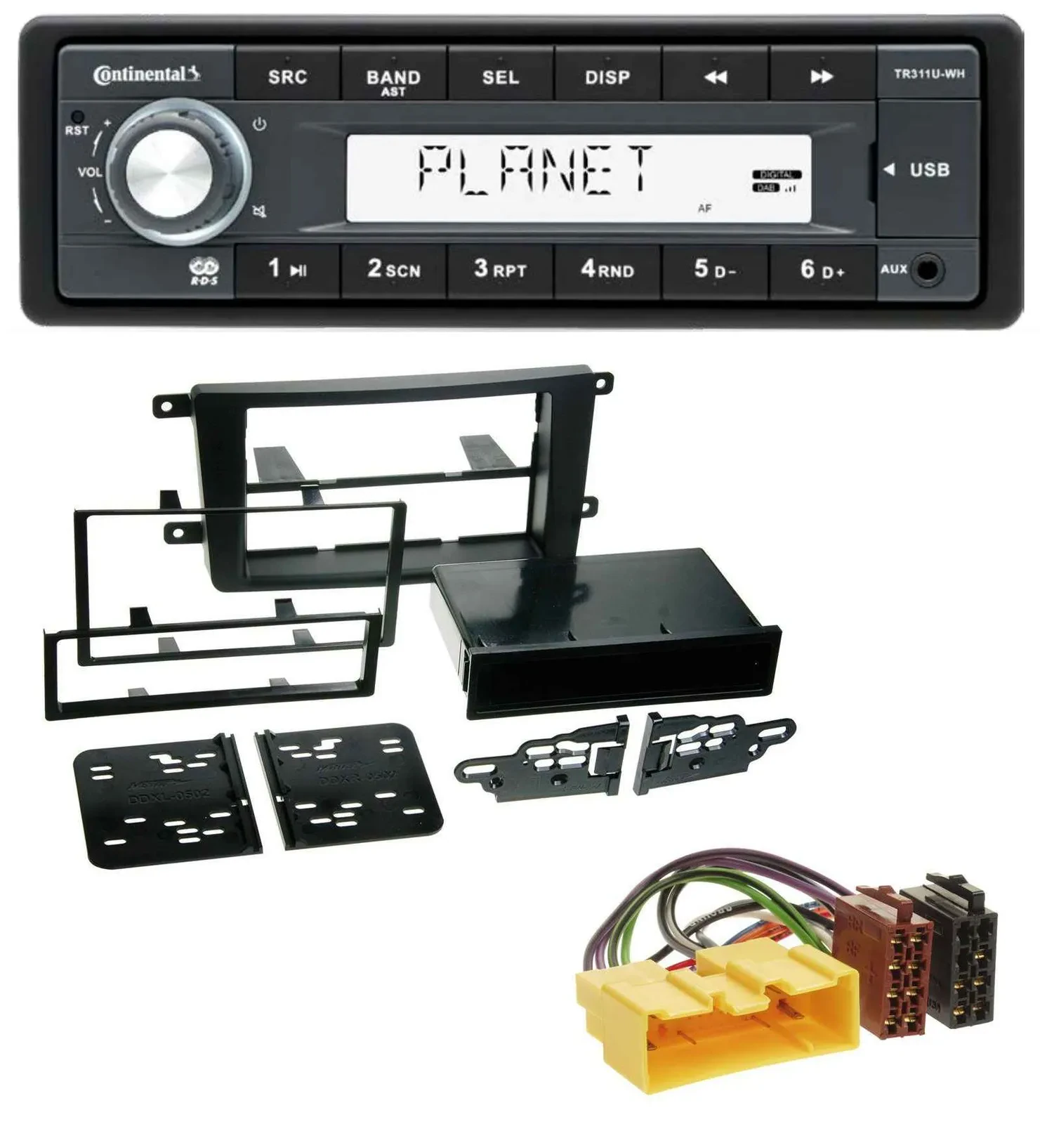 Continental USB MP3 AUX 1DIN Autoradio für Mazda CX-9 (2007-2016)