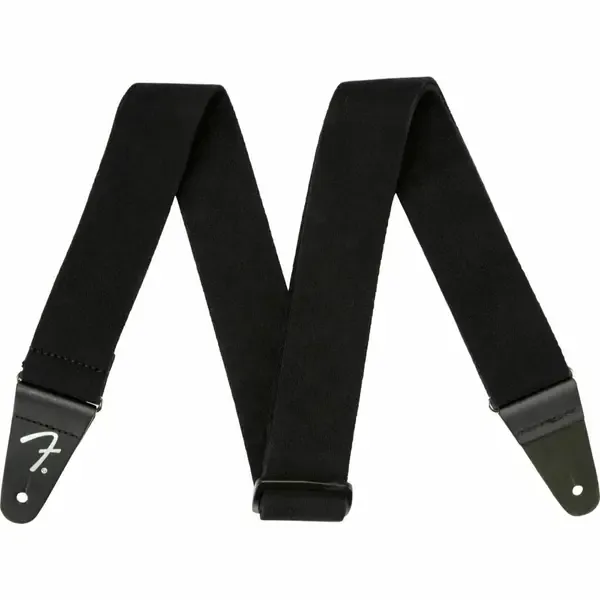 Ремень для гитары Fender SuperSoft Guitar Strap with Leather End Tabs Black