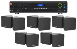 Настенная акустика JBL Cube 70v Black с усилителем (10 штук)