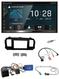 Kenwood DAB TMC USB 2DIN Lenkrad Bluetooth Navigation für Citroen Spacetourer Ju