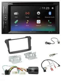 Pioneer Bluetooth Lenkrad USB 2DIN DAB DVD Autoradio für Hyundai i40 VF ab 2011