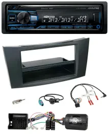 Alpine USB Bluetooth DAB Lenkrad Autoradio für Mercedes E-Klasse 2002-2008 W211